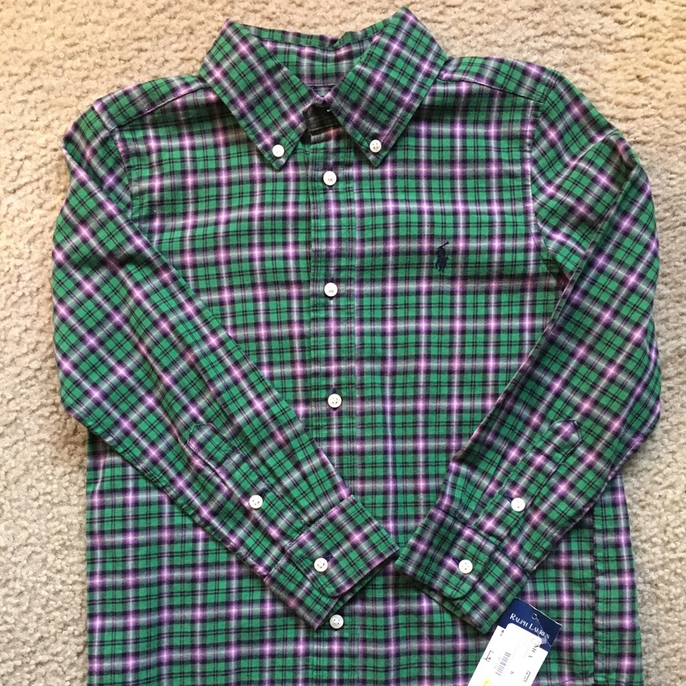 😎 RL Polo Button Down shirt Size 6 😎